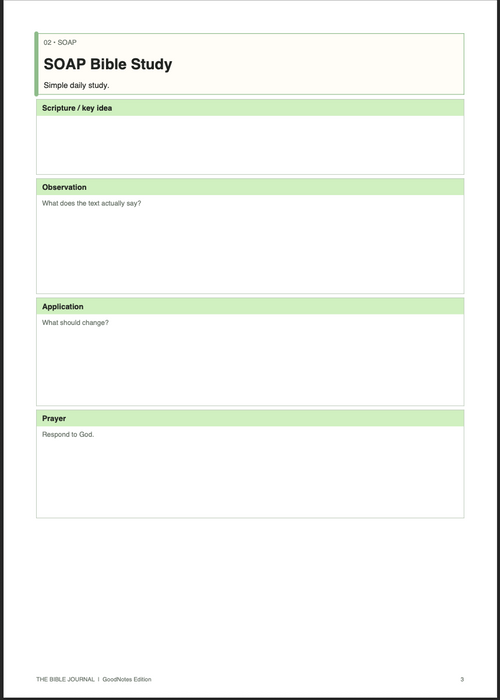 FREE Bible Study Starter Kit | The Bible Journal