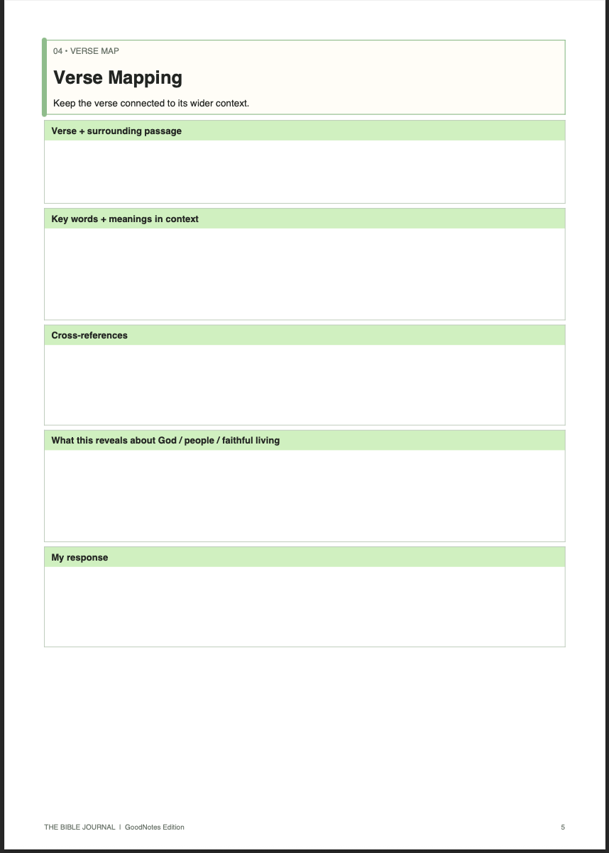 FREE Bible Study Starter Kit | The Bible Journal