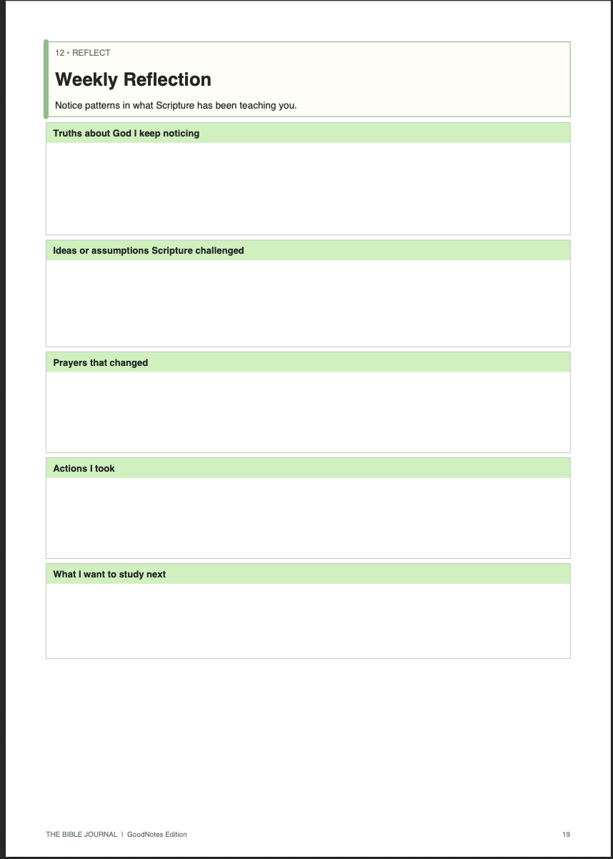 FREE Bible Study Starter Kit | The Bible Journal